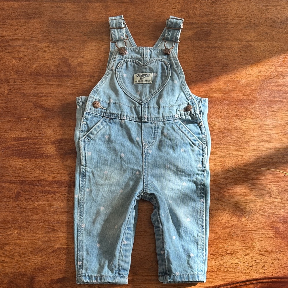Baby Heart Osh Kosh Overalls